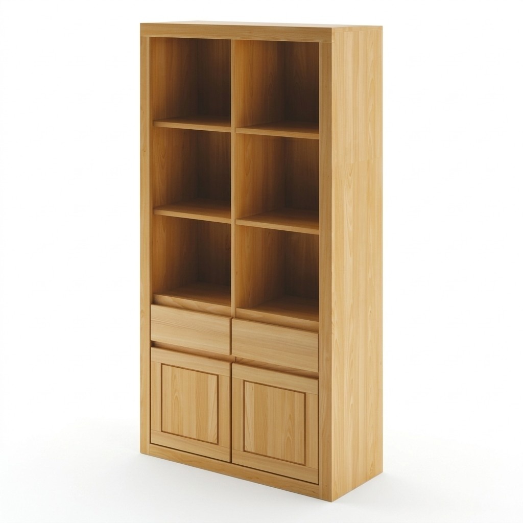 Wandschrank Holz Schränke Vitrine Wand Regale Wohnzimmer Handarbeit Massivholz