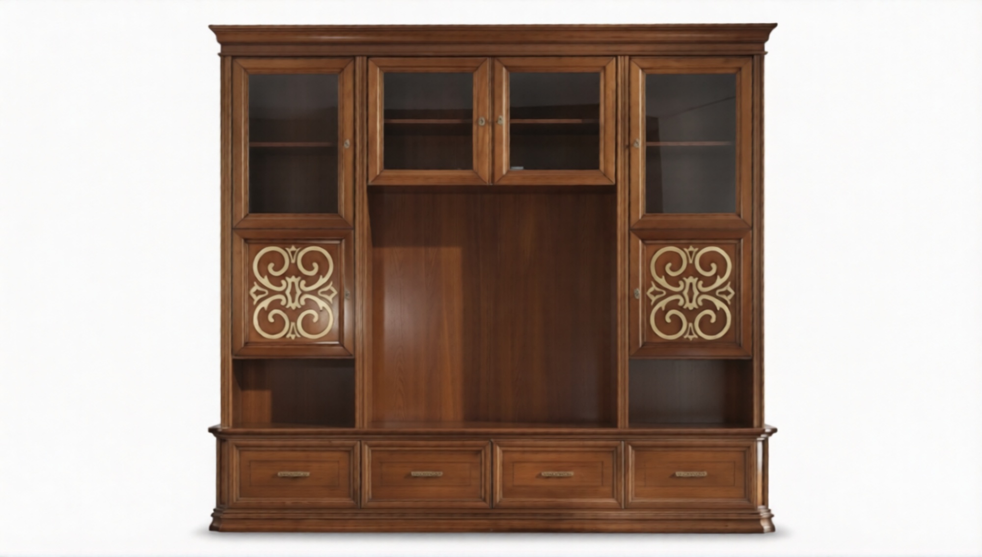 Wandschrank Wohnwand RTV Designer Möbel Wohnzimmer Italienische Neu