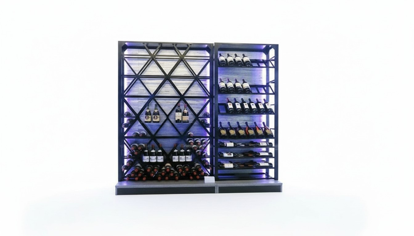 Wandweinregal Weinregal Edelstahlweinregal Designweinregal Wand-Weinhalter