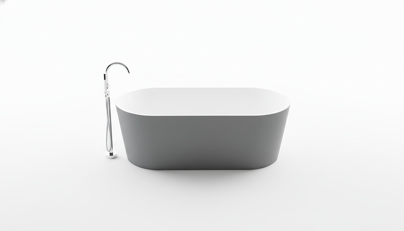 Wanne Badezimmer Acryl Badewanne Standbadewanne Freistehende Grau