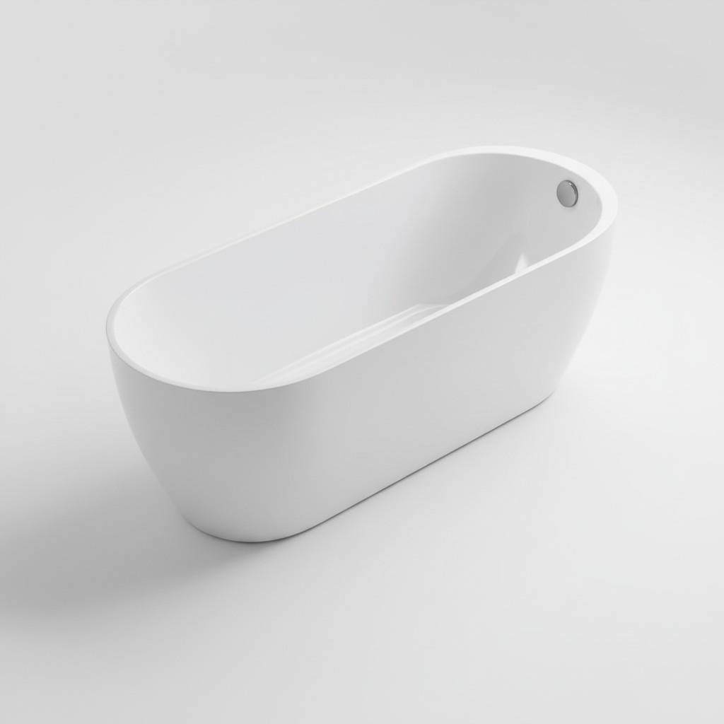 Wanne Badezimmer Acryl Badewanne Weiß Standbadewanne Zeitgenössisch