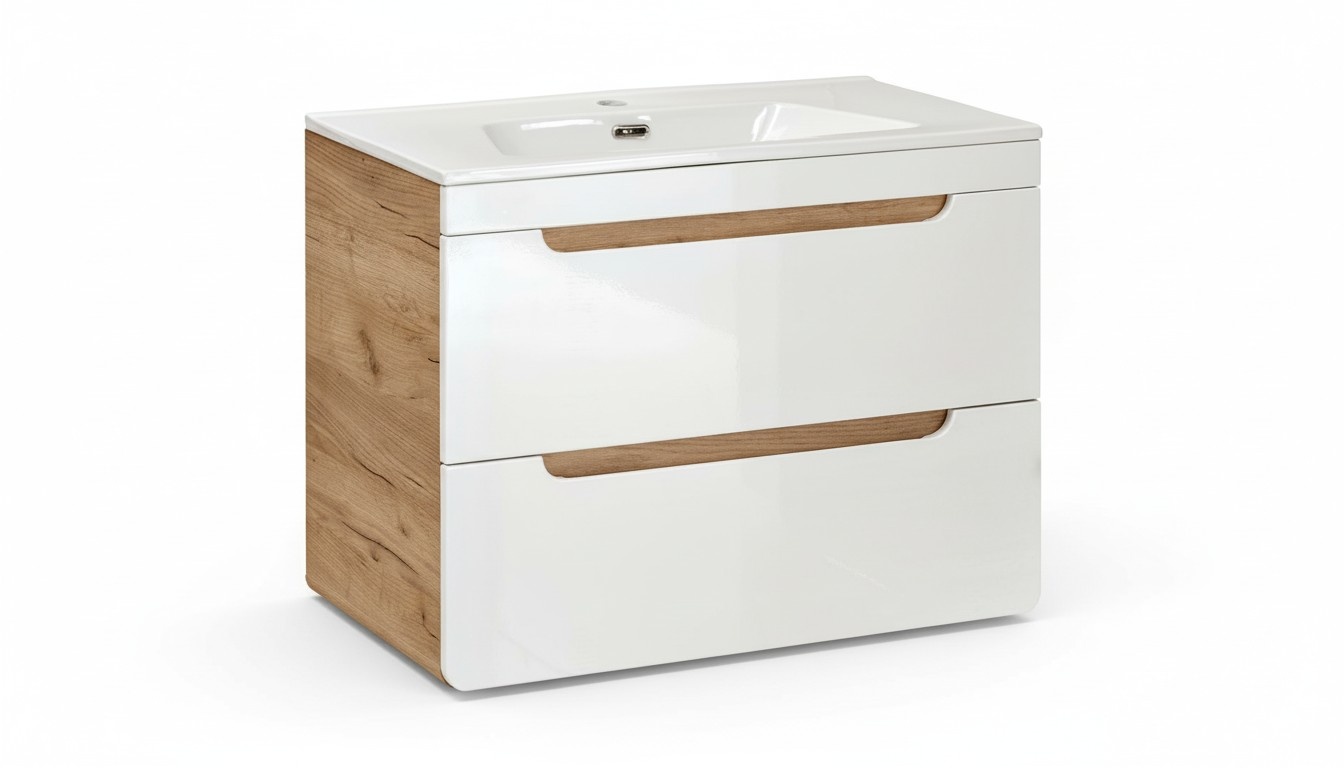 Waschbecken 60cm Waschbeckenunterschrank Badezimmerschrank hängender Bad Tisch