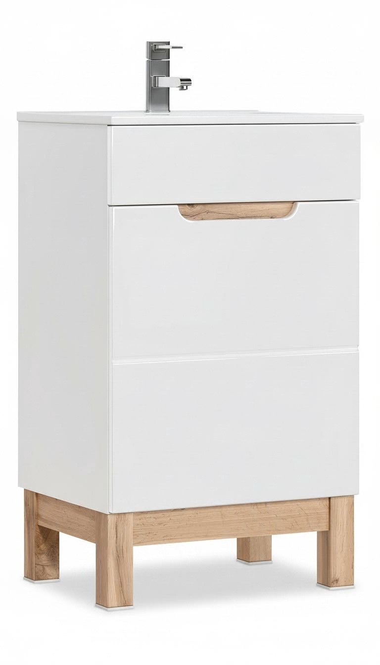 Waschbecken Schrank Regal Schränke 50cm Waschbecken Waschtisch modernel Möbel
