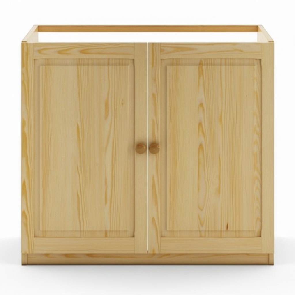 Waschbeckenunterschrank Badschrank Badezimmerschrank Kommode Vollholz Möbel Neu