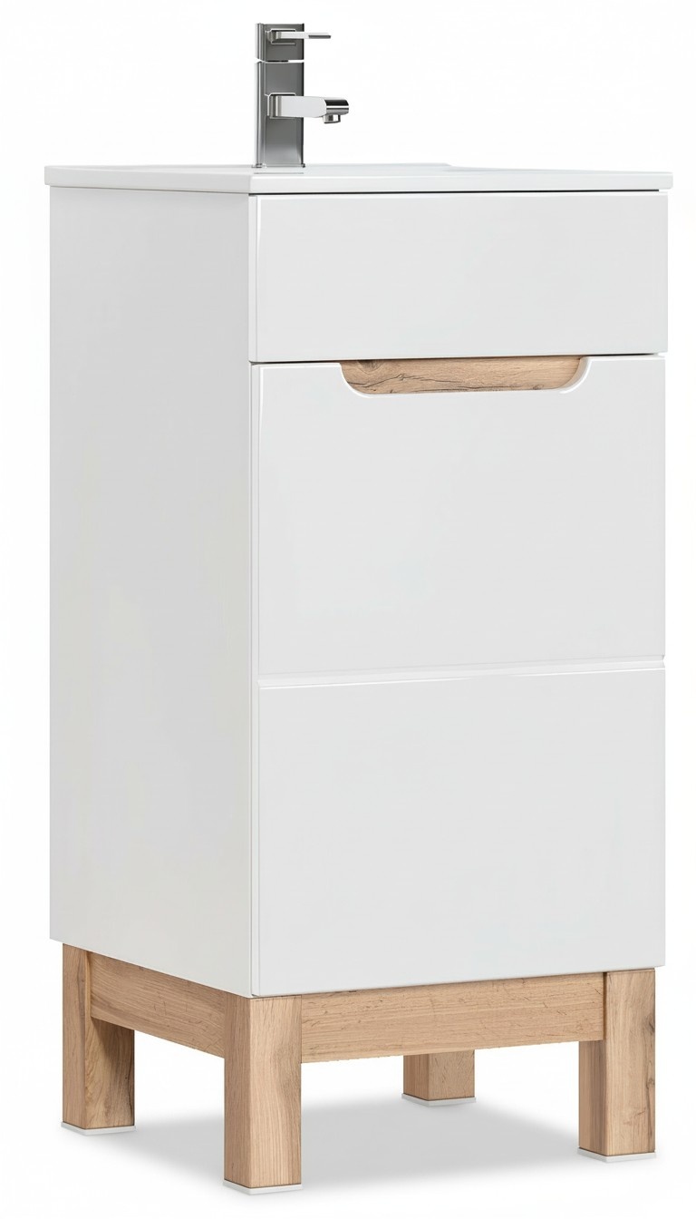 Waschtisch Waschbecken Waschtische Badmöbel Unterschrank + Waschbecken Hochglanz