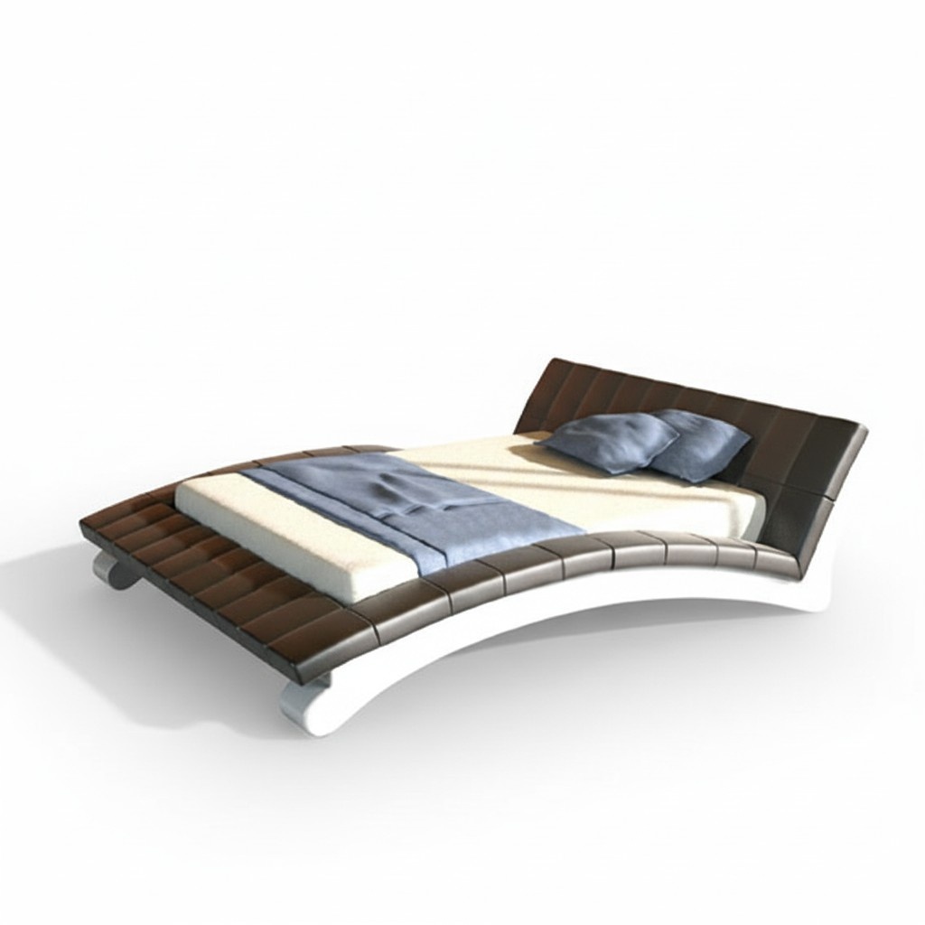 Wasserbett Komplett Lederbett Polsterbett mit Matratze Neu IRINA Bett Betten