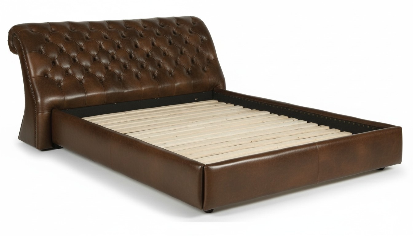 Wasserbett Chesterfield Lederbett Bett Wasser Betten Polster Doppel Hotel OXFORD