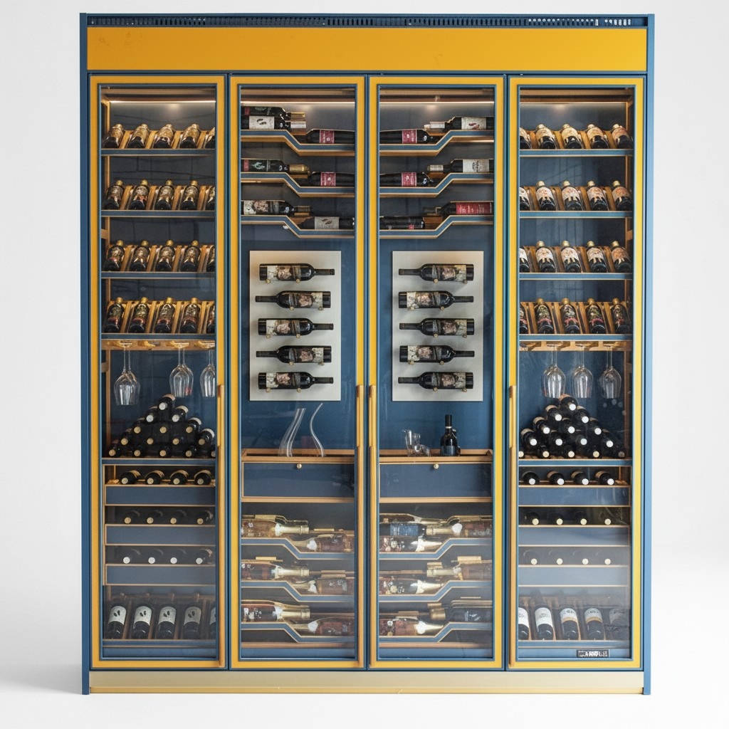 Weinkühlschrank Weinlagerschrank Weinschrank Weinmöbel Flaschenregal