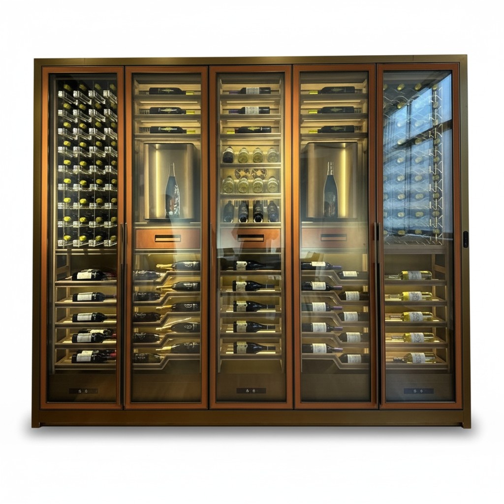 Weinschrank Weinkühlschrank Weinkühlvitrine Weinkühlgerät Wein-Display