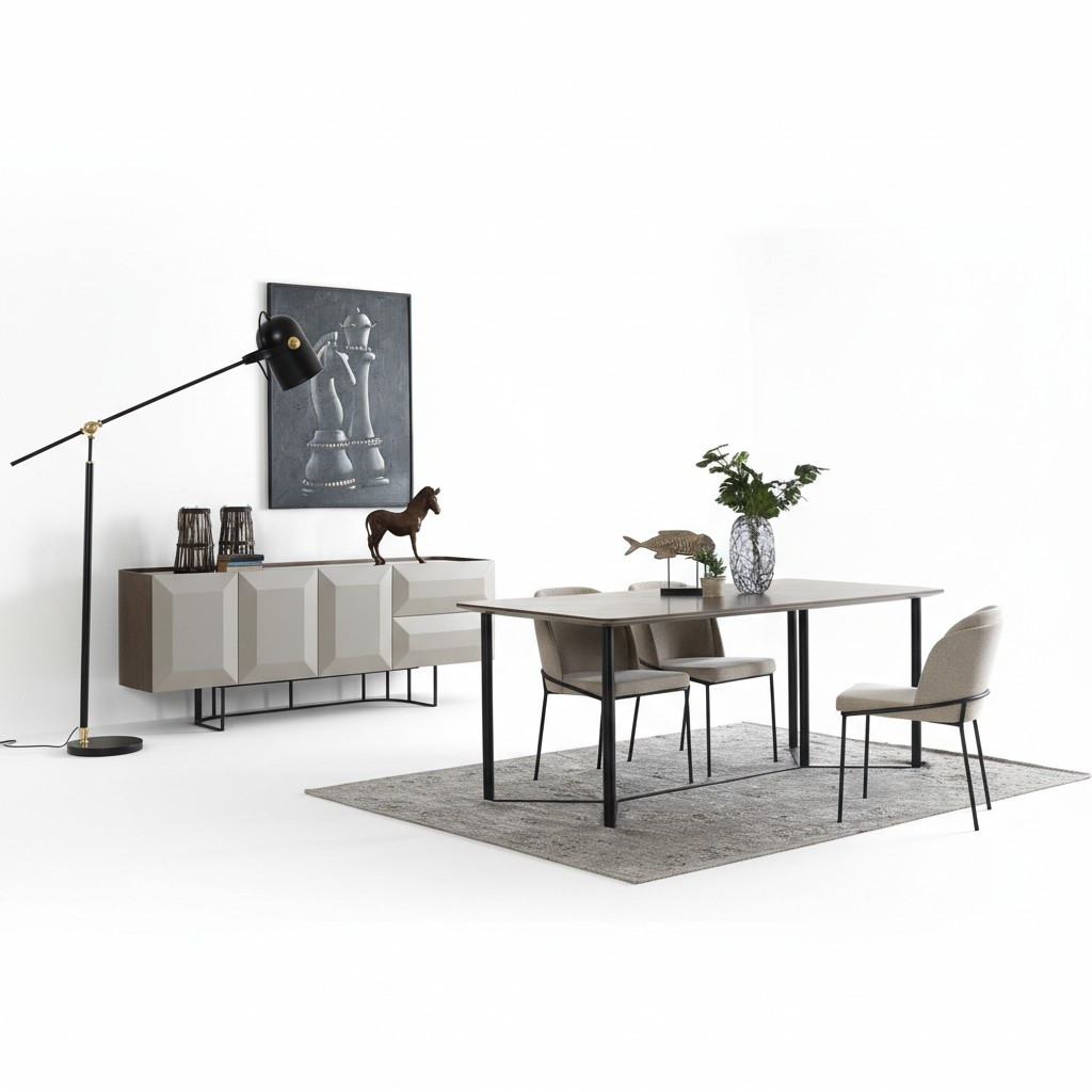 Weiß Garnitur Essecke Essgruppe Esstisch Set 8tlg Esszimmer Holz Neu