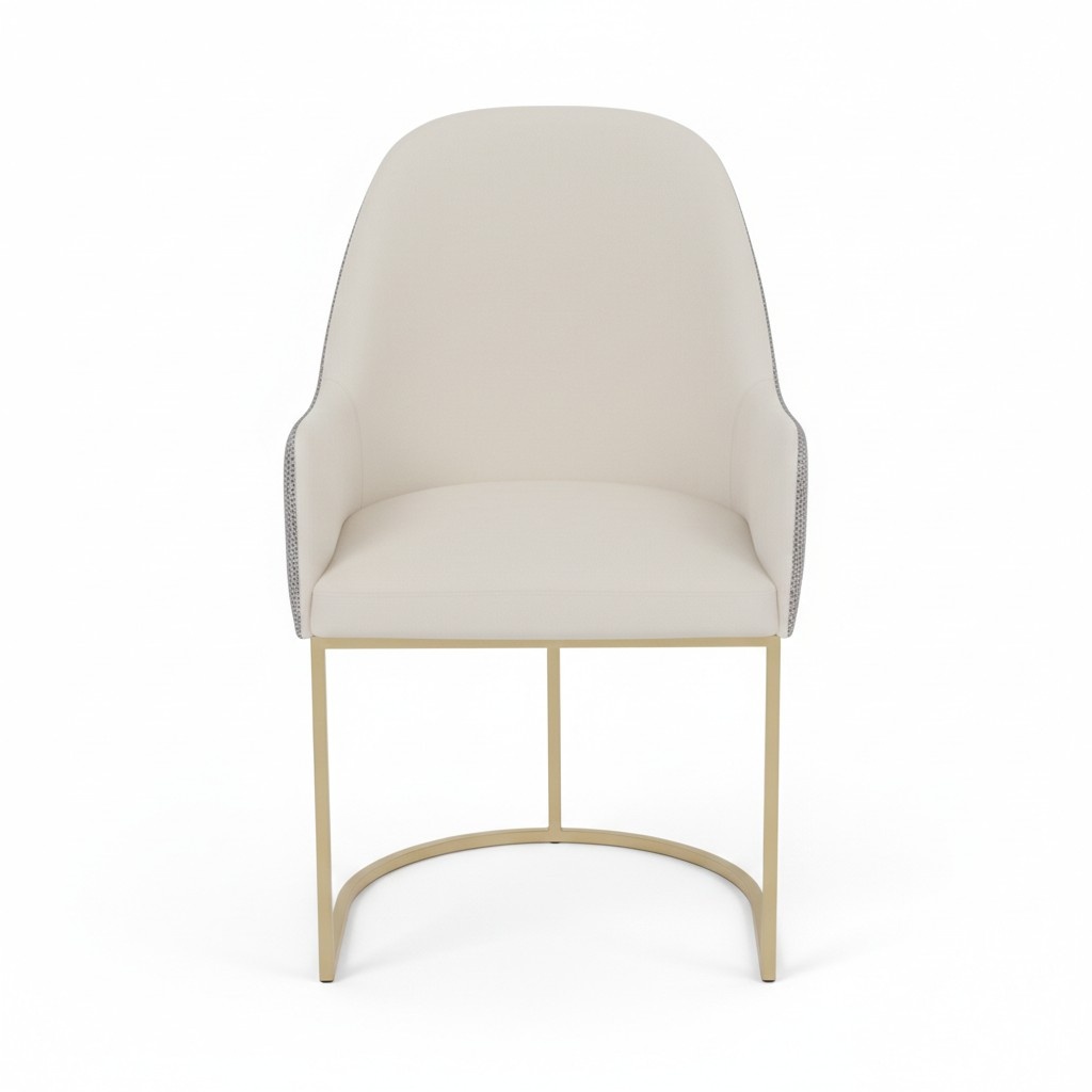 Weißer Polsterstuhl Esszimmerstuhl Küchenstühle Designer Sitzmöbel