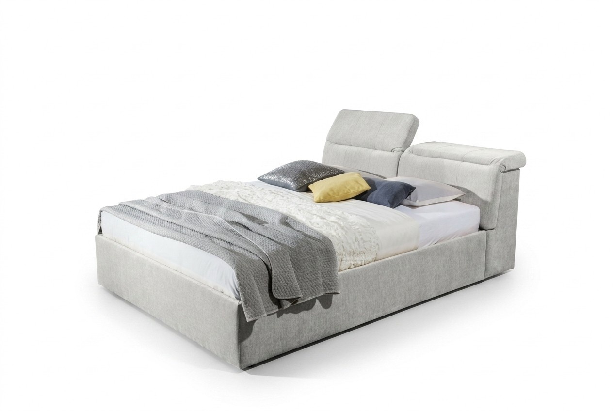 Weißes 180x200 Bett Schlafzimmer Betten Textil Leder Hotel Luxus Polster Big