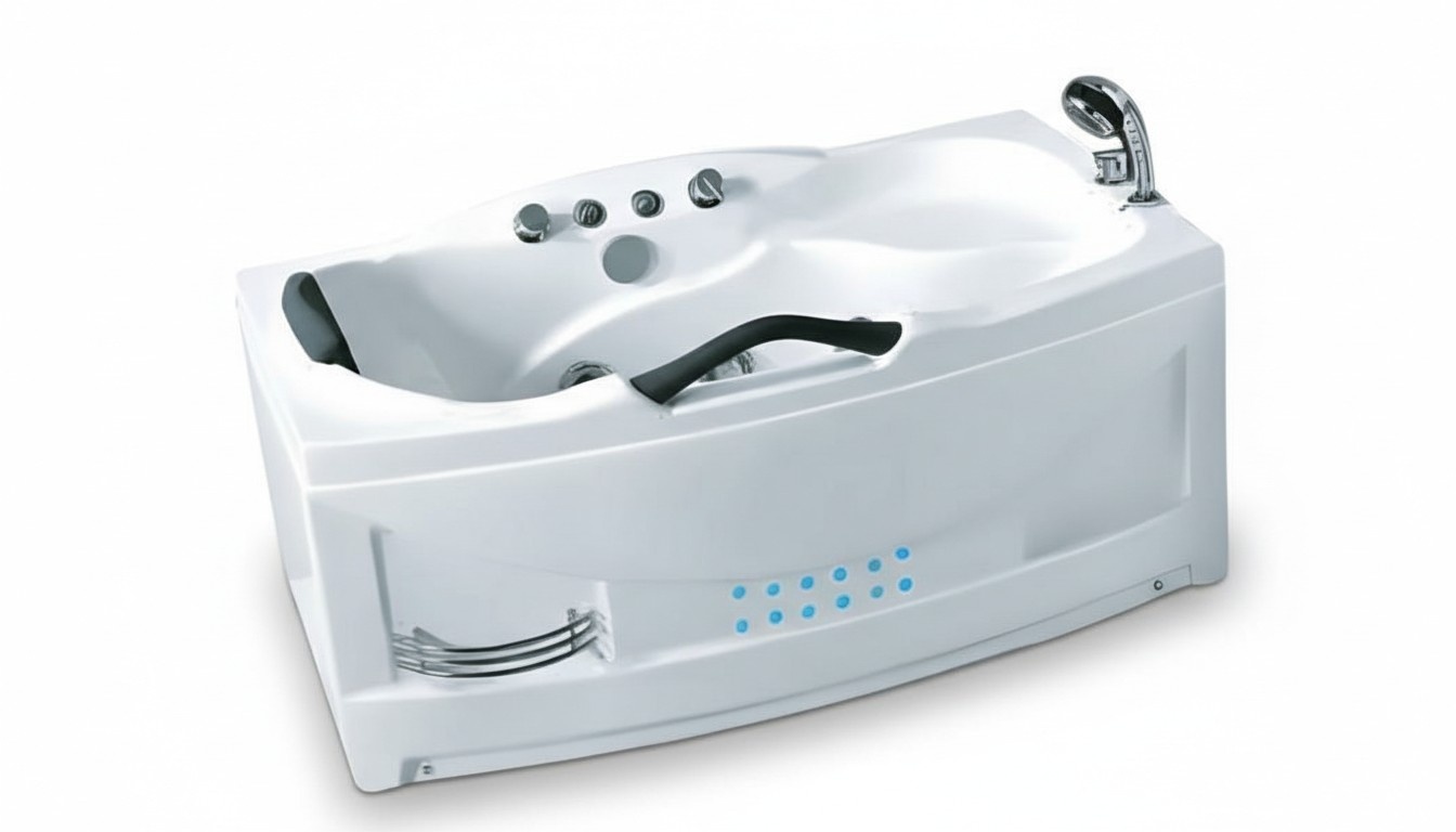 Whirlpool Blubberbad Hydromassagewanne Spa-Bad Whirlwanne 140x80 cm