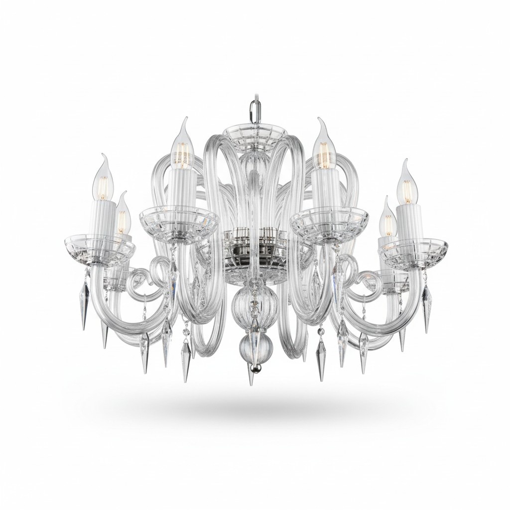 Wohn Ess Zimmer Luster Kronleuchte Deckenlampe Leuchte Lampe Kristall