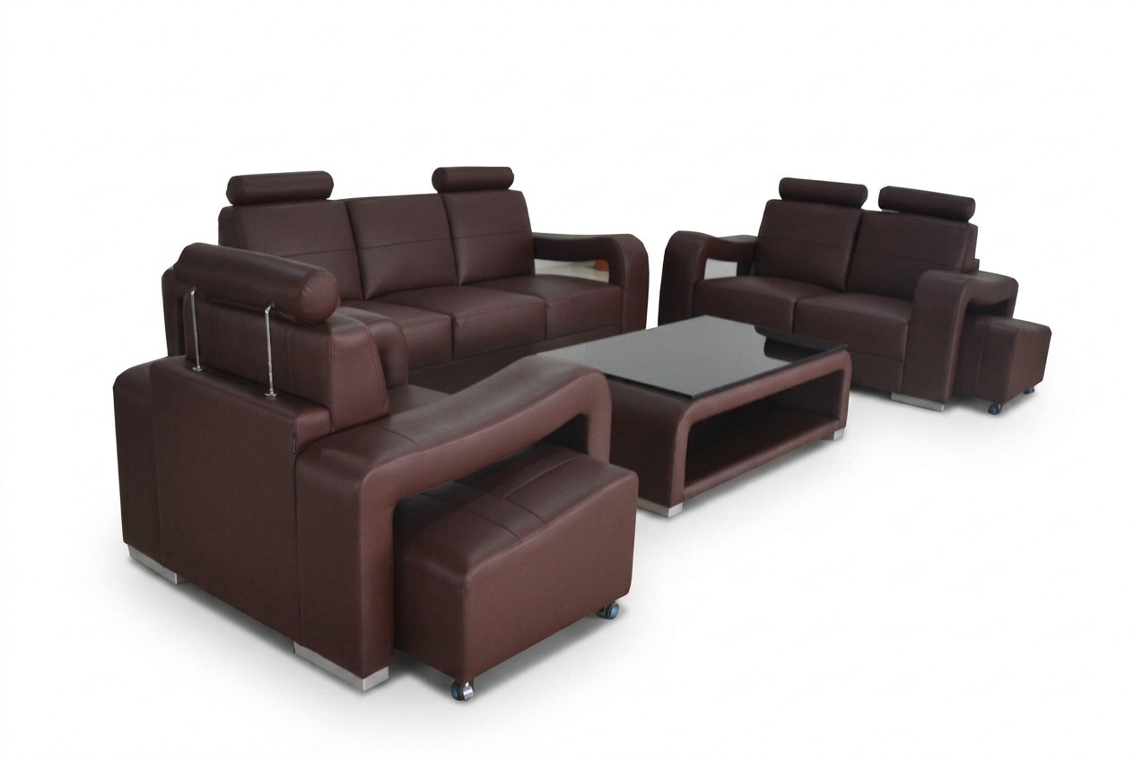 Wohn Leder Landschaft Sofa Couch Garnitur Eck Sofas Sitz Garnituren Neu Polster