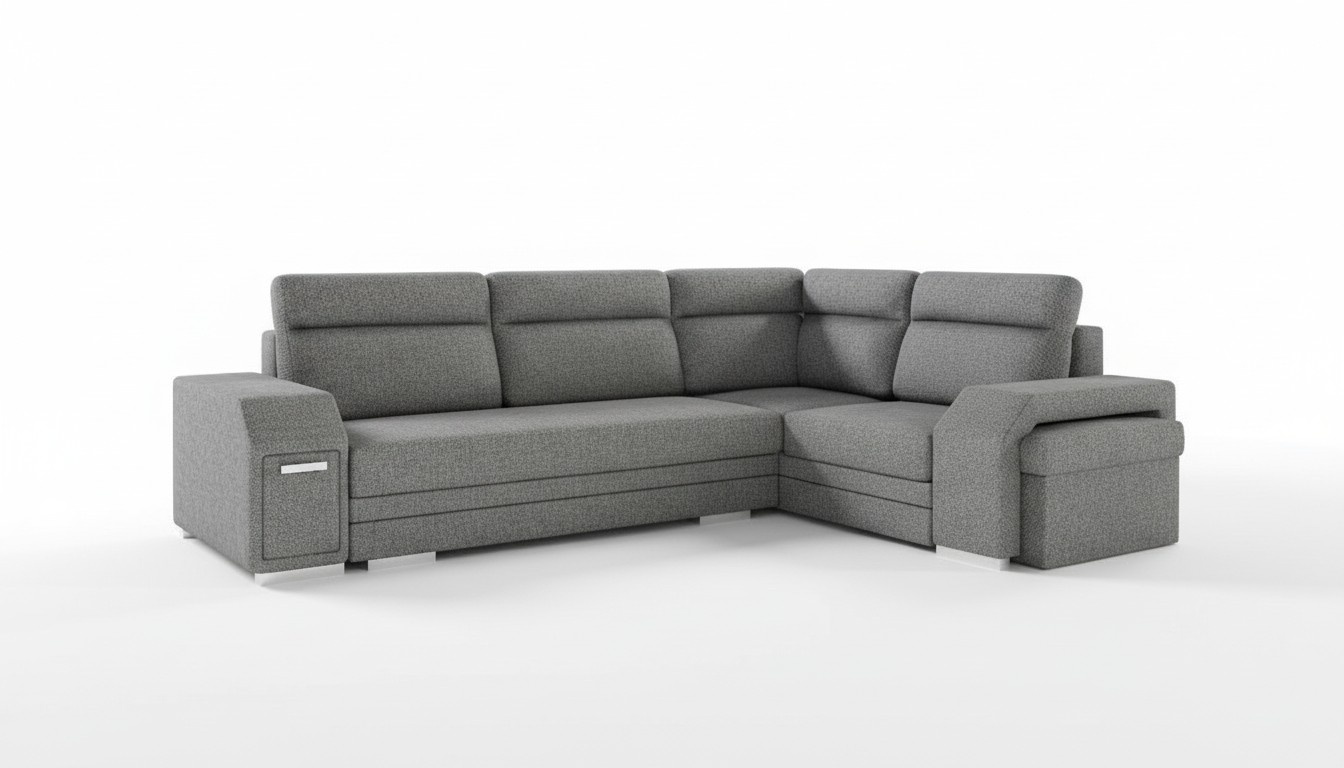 Wohnlandschaft Ecksofa Bettkasten Schlafsofa Sofa Polstersofa Eck Sofas