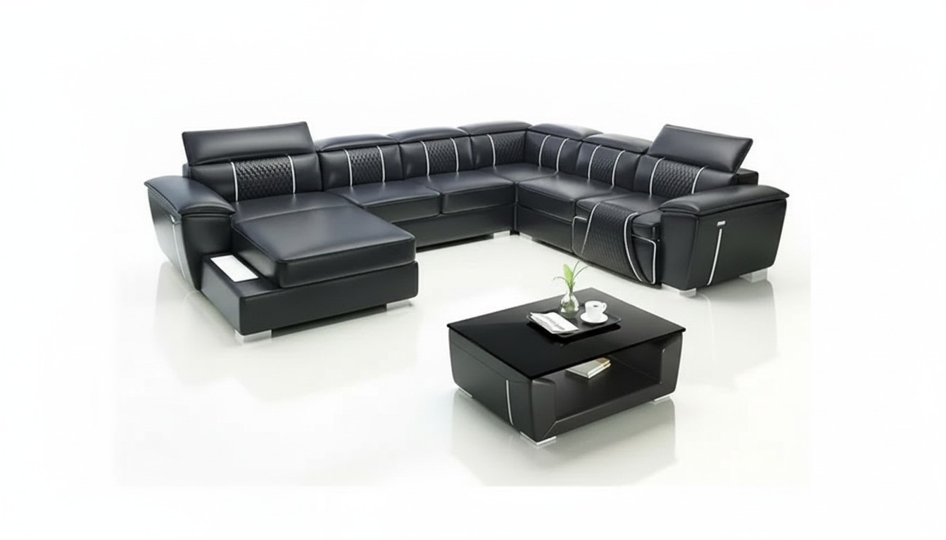 Wohnlandschaft Ecksofa Eckcouch Polster Moderne Design Sofa Sitz Garnituren Neu