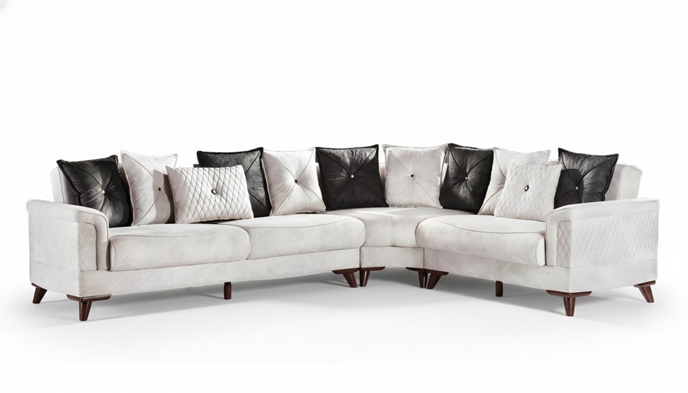 Wohnlandschaft Ecksofa Sofas Bettkasten Polstersofa Couch Sofa L-Form Eckcouch