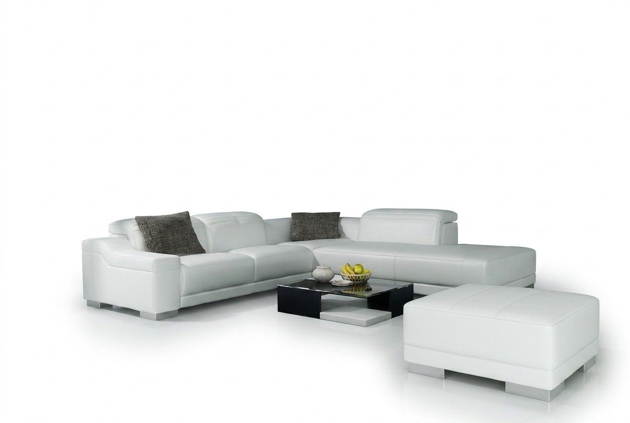 Wohnlandschaft Polster Ecke Eck Sofa Couch Garnitur Landschaft Leder Sitz 2711C