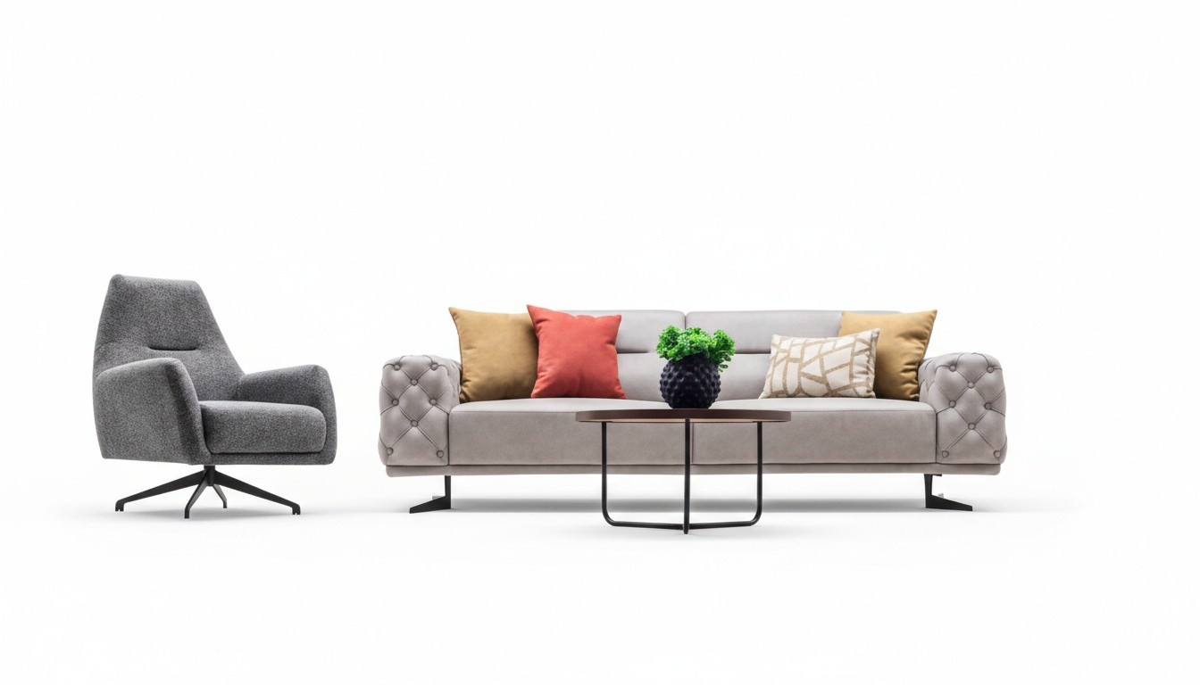 Wohnlandschaft Sofa Couch Set Sitzgruppe Sitzgruppe Lounge Polstergarnitur 3+1