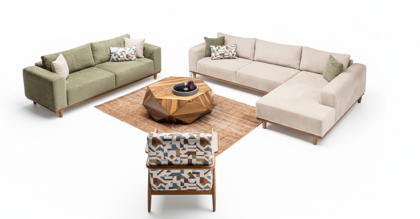 Wohnraumsofa Eckcouch Couch Lounge Sofa Polsterlandschaft Ecksofa Eckgarnitur