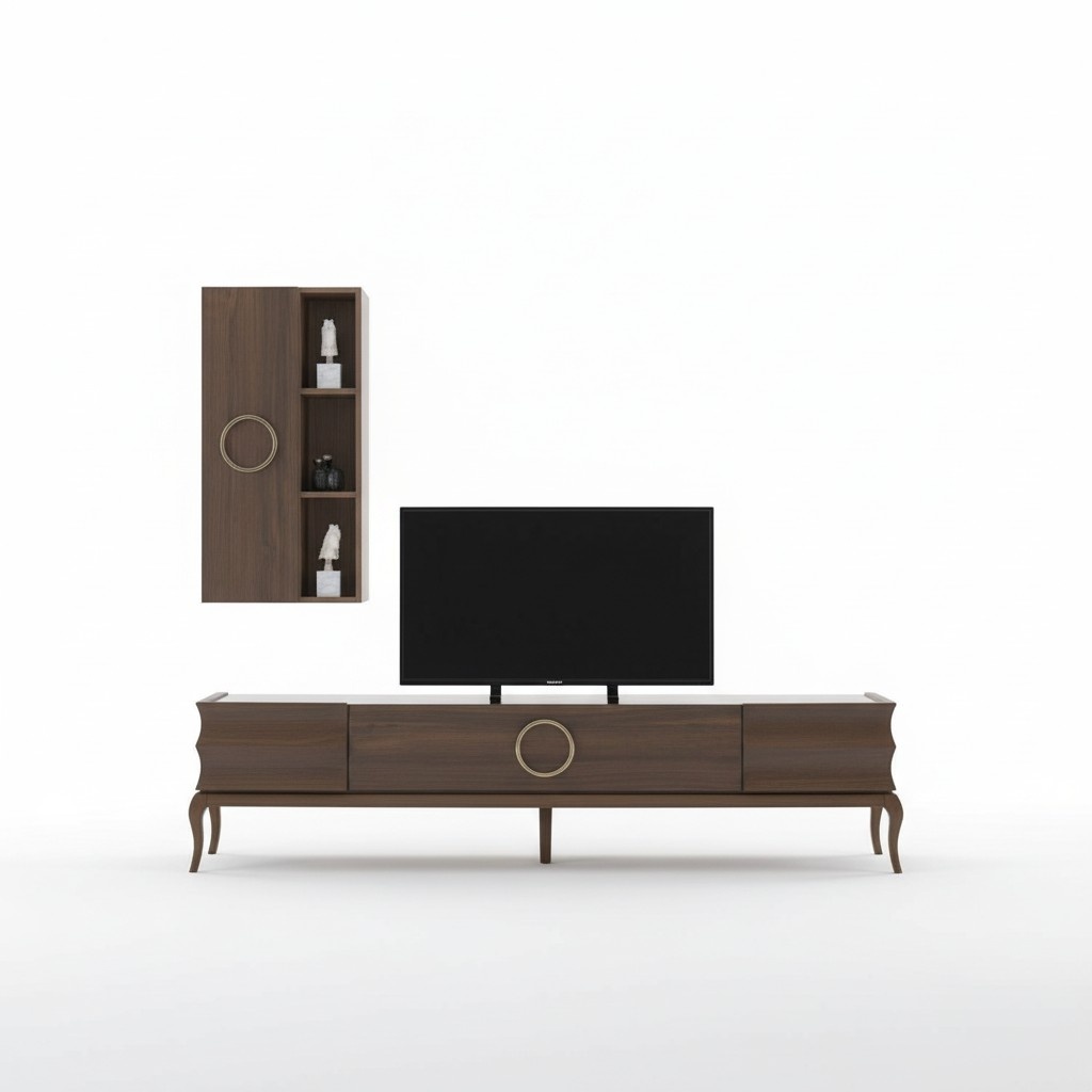 Wohnwand Anbauwand Schrankwand Fernsehschrank TV Sideboard Wandschrank