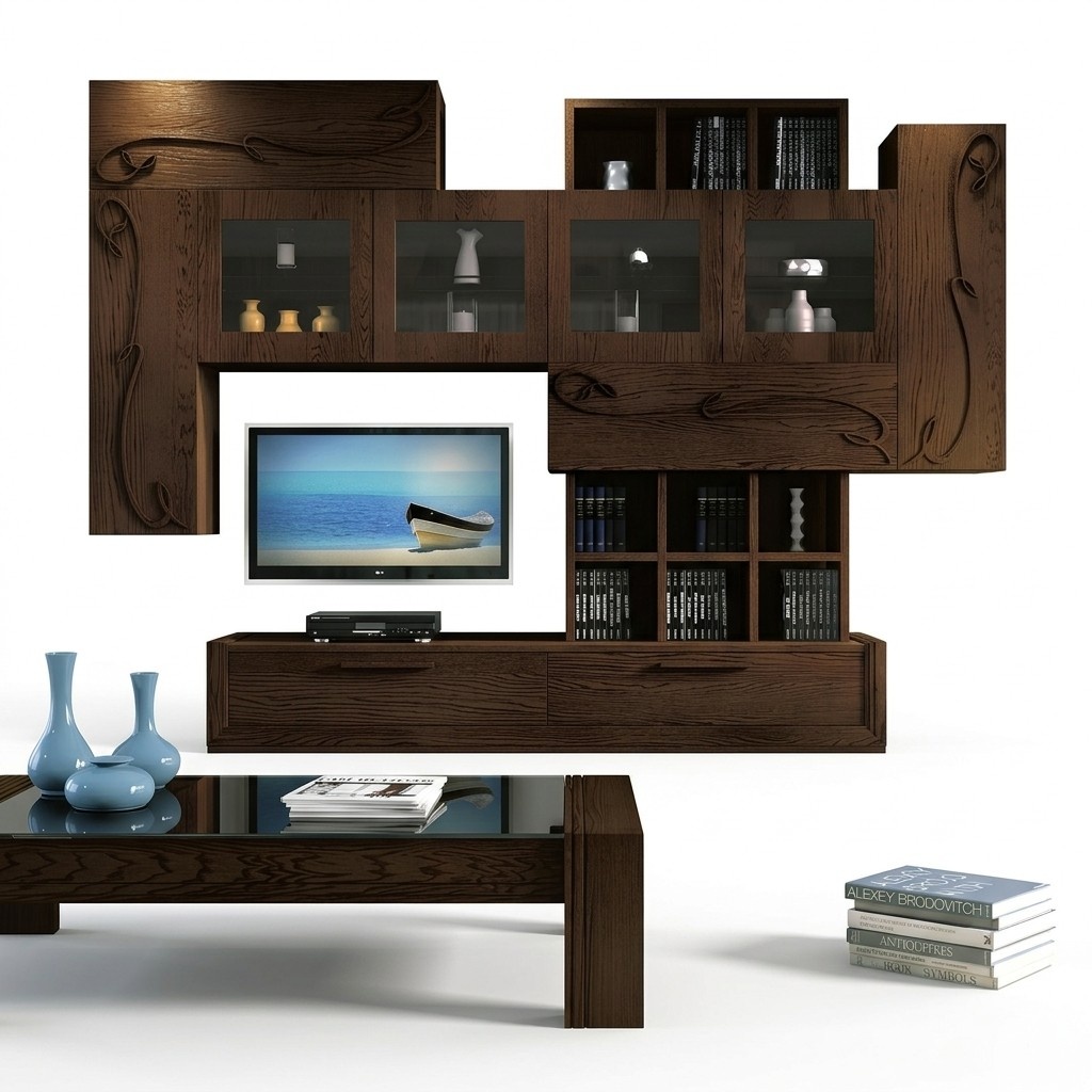 Wohnwand tv Wand Anbauwand Wohnzimmer Möbel rtv Wohnwände Schrank Regal