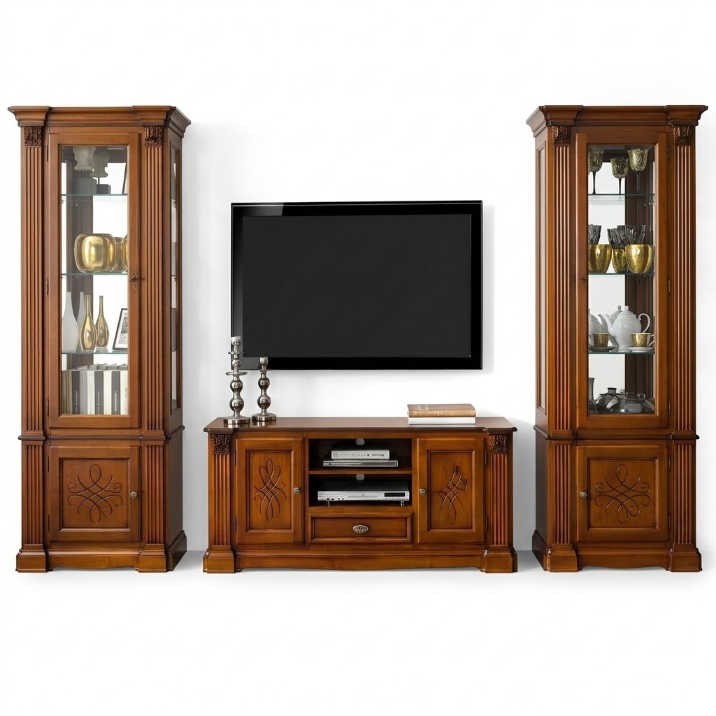 Wohnzimmer Antik Stil Holz Kommode rtv schrank tv Italienische Barock Stil Möbel