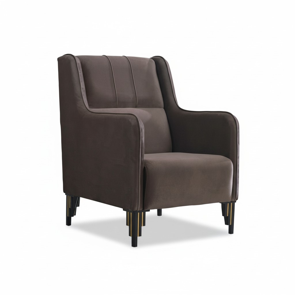 Wohnzimmer Braun Sessel Design Polstermöbel Sitz Modern Einrichtung