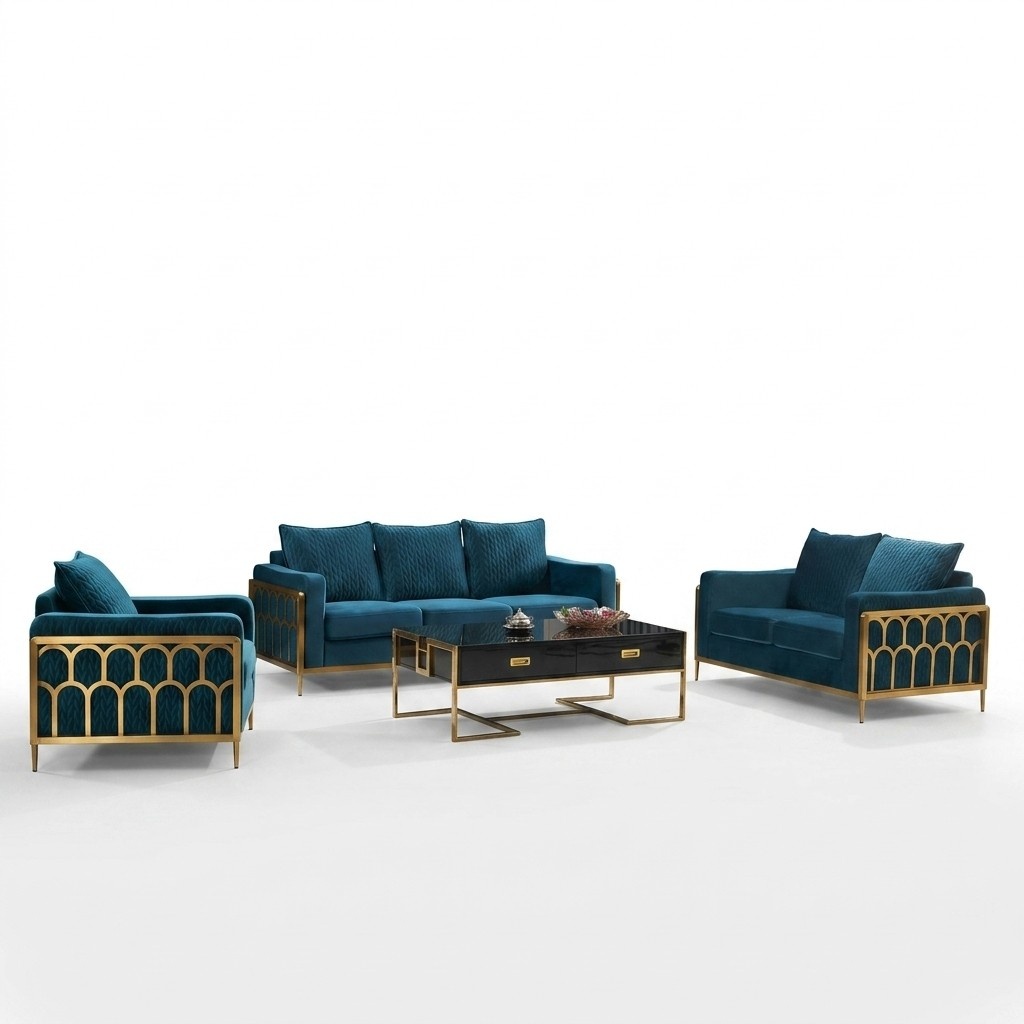 Wohnzimmer Design Sofa Sofagarnitur 3+2+1 Sitz Moderne Couch Set Garnituren 3tlg !