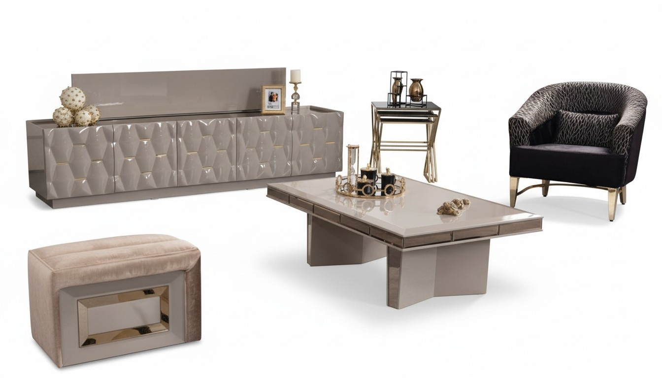 Wohnzimmer Design Tische Möbel Tisch Luxus Beistelltisch Holz Modern Couchtisch