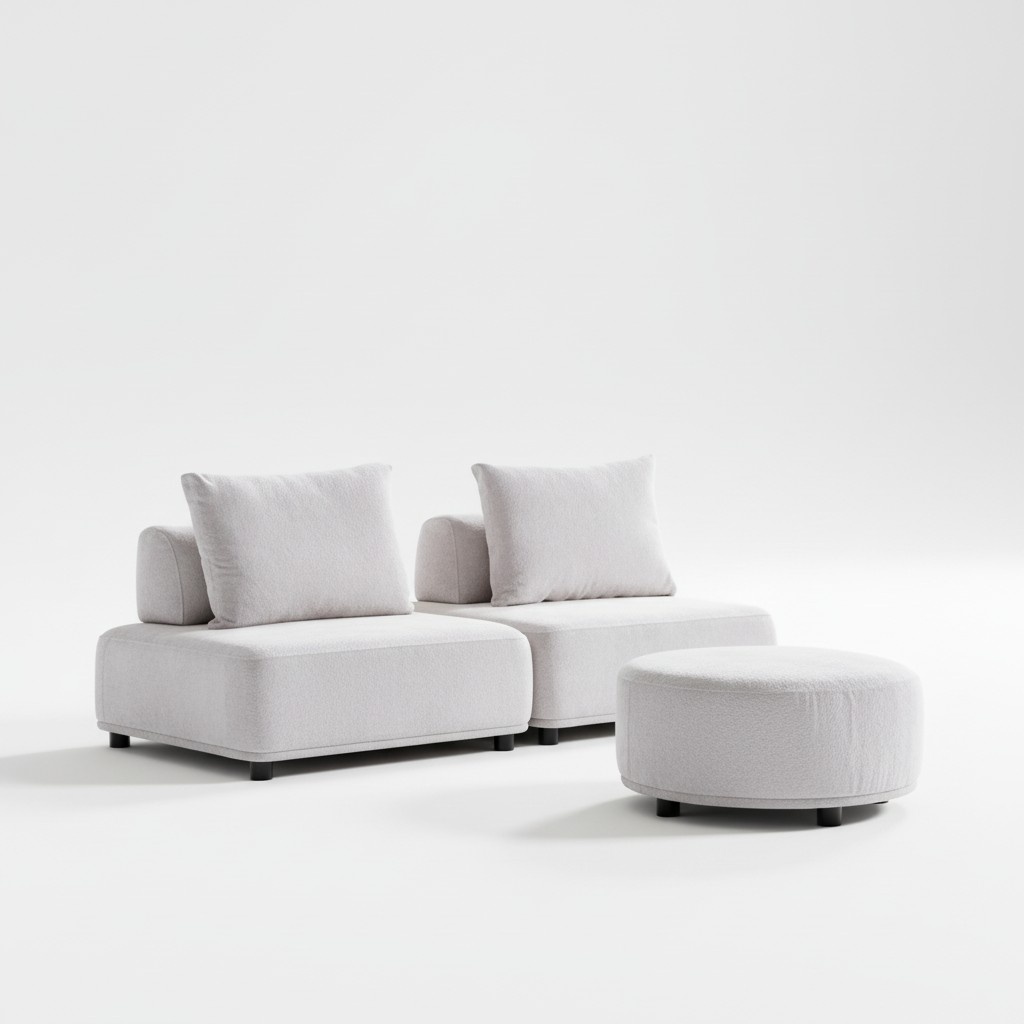 Wohnzimmer Designer Garnitur Model Sofa Polster Sessel Set 3tlg