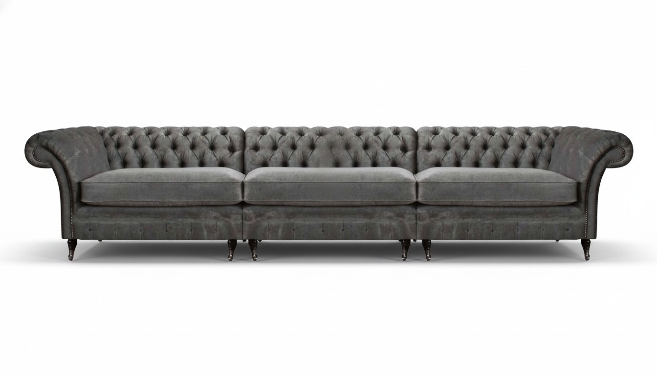 Wohnzimmer Dreisitzer Sofa Couch Chesterfield Modern Design Polstermöbel