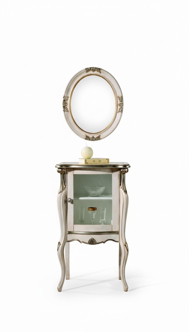 Wohnzimmer Italienische Möbel Klassischer Luxus Barock Stil Kommode Holz Glas Barock