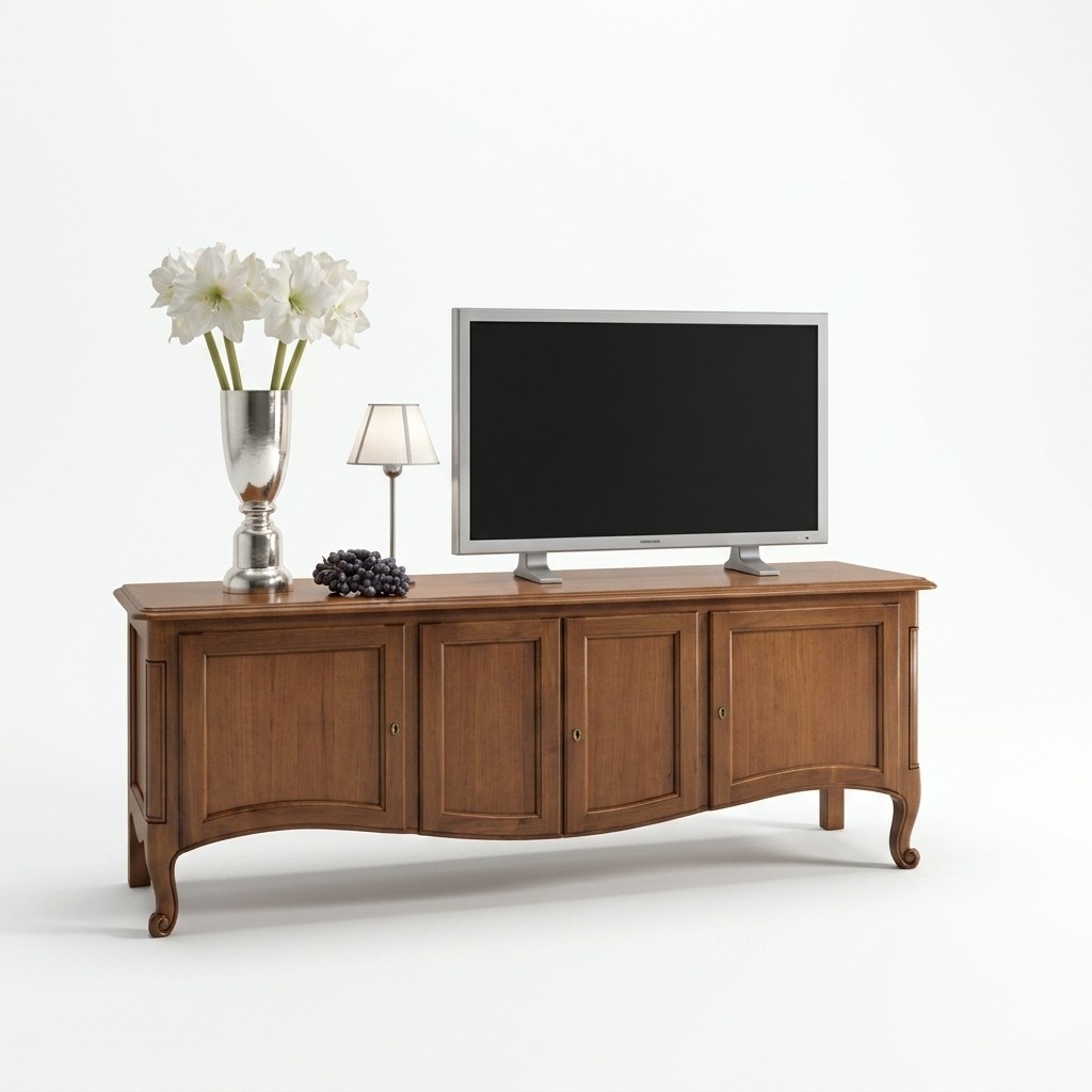 Wohnzimmer Kommode Lowboard Sideboard Braun Holz Möbel rtv tv Schrank