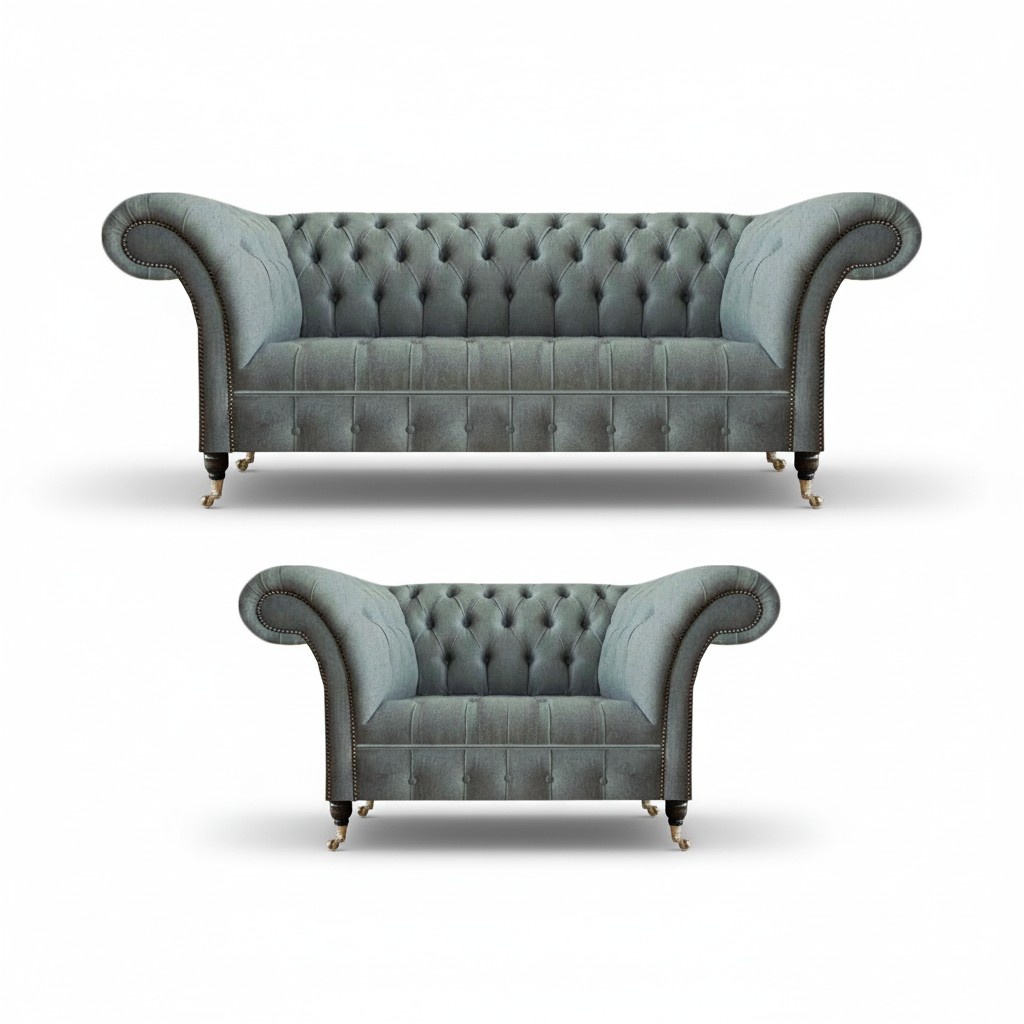 Wohnzimmer Komplett Sofa Dreisitze Couch Garnitur Luxus Sofa Zweisitzer Couch