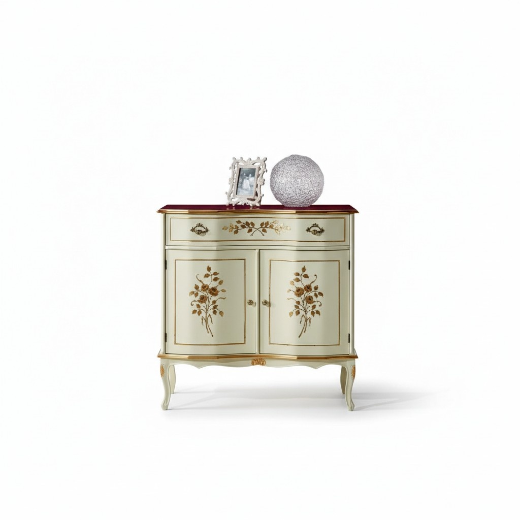 Wohnzimmer Möbel Klassische Barock Luxus Sideboard Kommode Echtholz Anrichte Lowboard