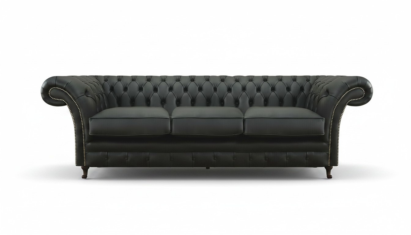 Wohnzimmer Polstermöbel Chesterfield Dreisitzer Sofa Textil Neu Einrichtung
