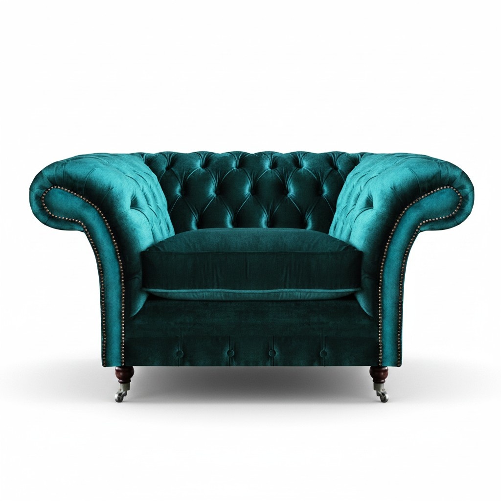 Wohnzimmer Sessel Chesterfield Sitz Couch Polstermöbel Einrichtung Neu
