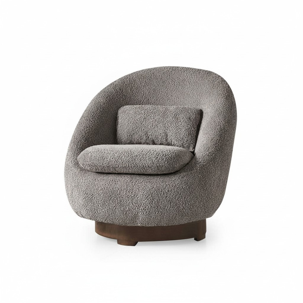 Wohnzimmer Sessel Grau Sitz Luxus Design Polstermöbel Moderne Einrichtung