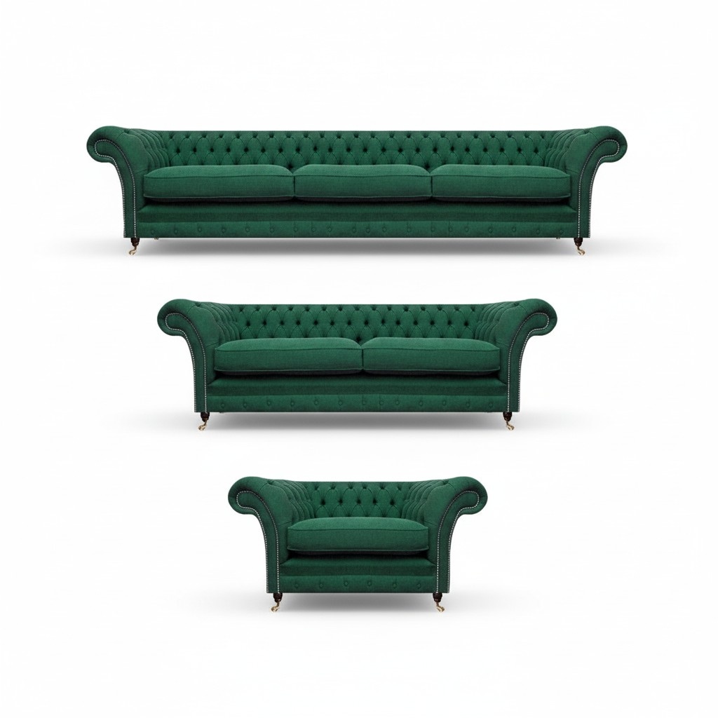 Wohnzimmer Set Luxus Komplett 3tlg Chesterfield Polstermöbel Einrichtung