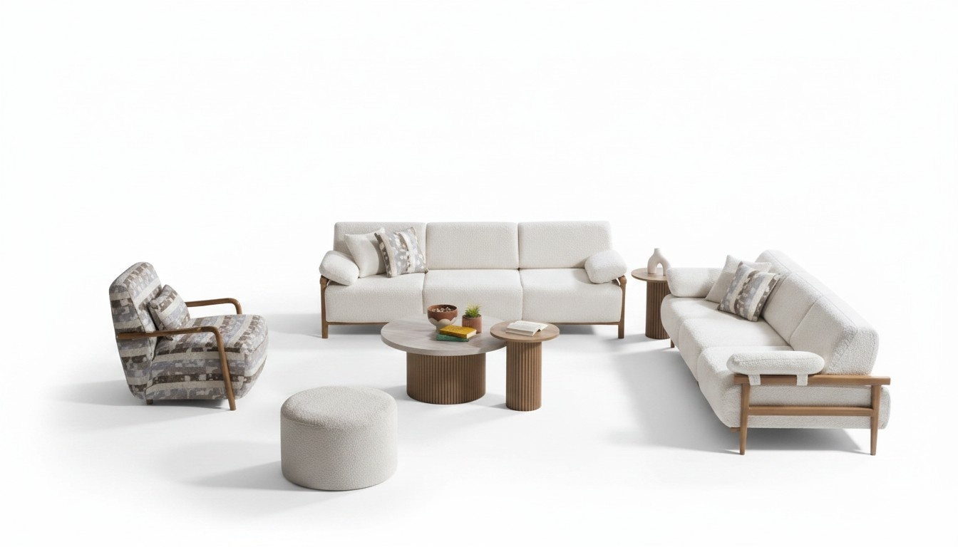 Wohnzimmer-Set Wärme und Gemütlichkeit in jedem Element