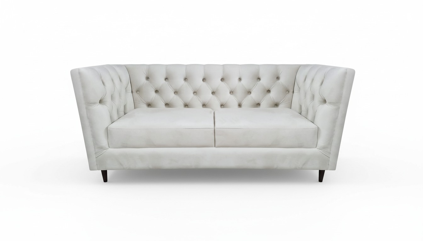 Wohnzimmer Sofa Zweisitzer Couch Leder Sofas Polstermöbel Chesterfield Set