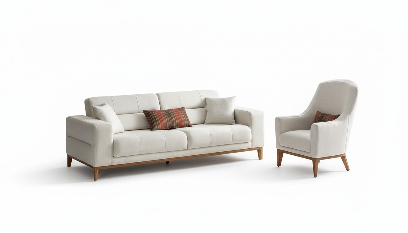 Wohnzimmer Sofagarnitur Dreisitzer Sessel Luxus Couch Set 3 1 Sitzer Weiß
