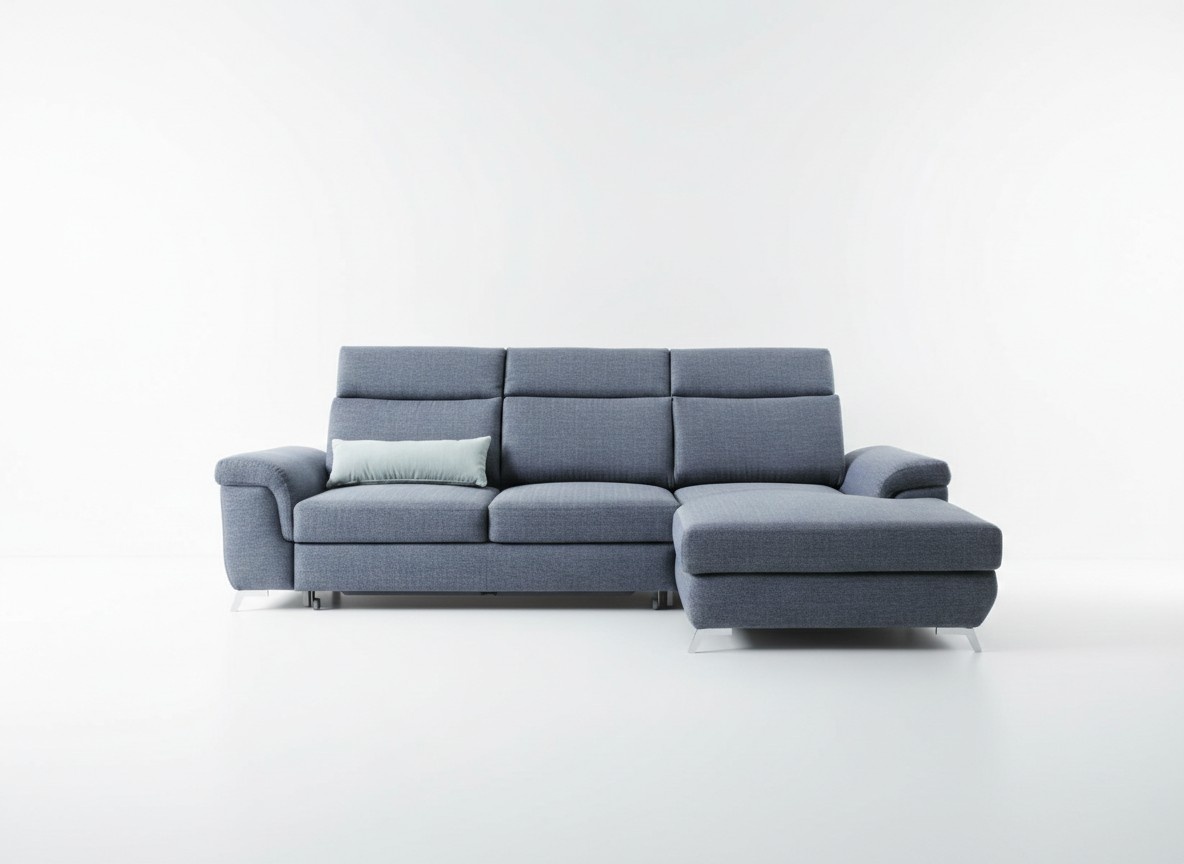 Wohnzimmer Textil L-Form Sofas Grau NEU Ecksofa Couch Polstermöbel Schlafsofa