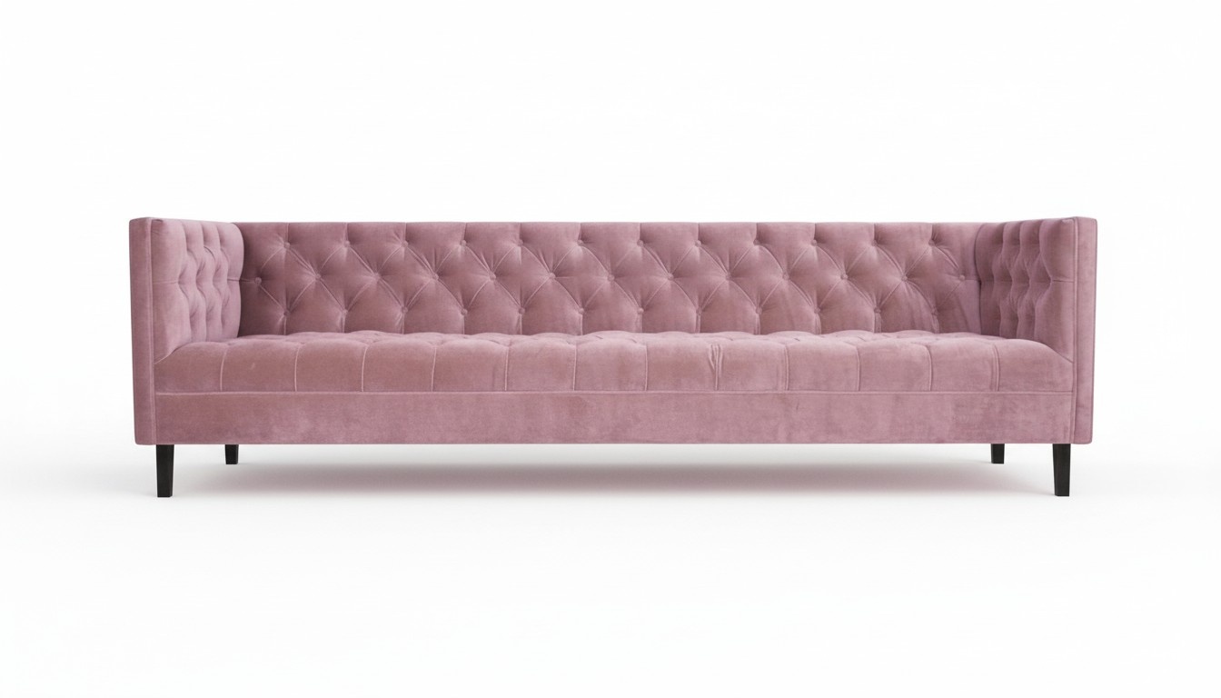 Wohnzimmer Textil viersitzer Sofa Couch Chesterfield Polstermöbel Einrichtung
