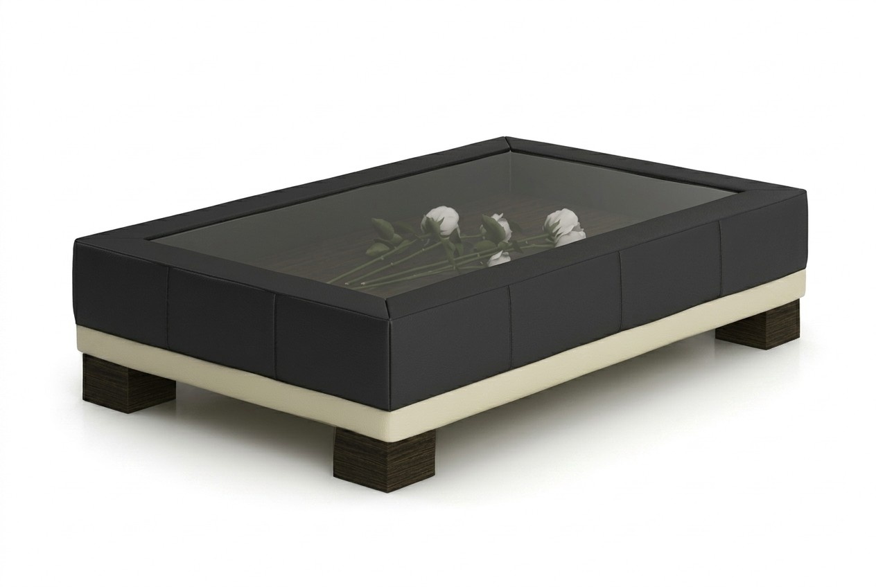 Wohnzimmer Tisch Couchtisch Kaffeetisch Glas Design Beistelltische Tische Leder