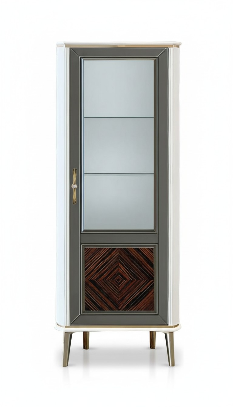 Wohnzimmer Vitrine Klassische Glasvitrinen für Rechteckig Luxuriöse Modern Neu
