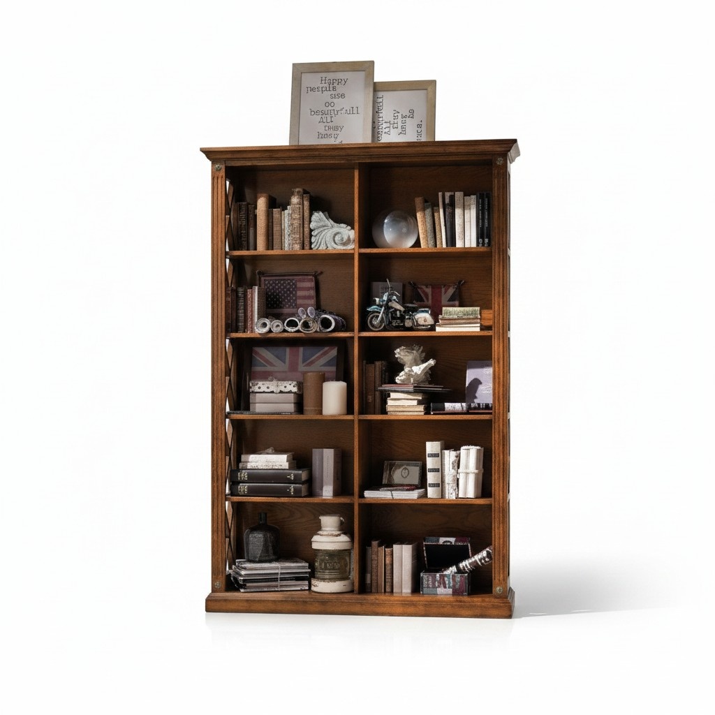 Wohnzimmer Vitrine Schrank Bücher Regal Anrichte Klassische Möbel Regale
