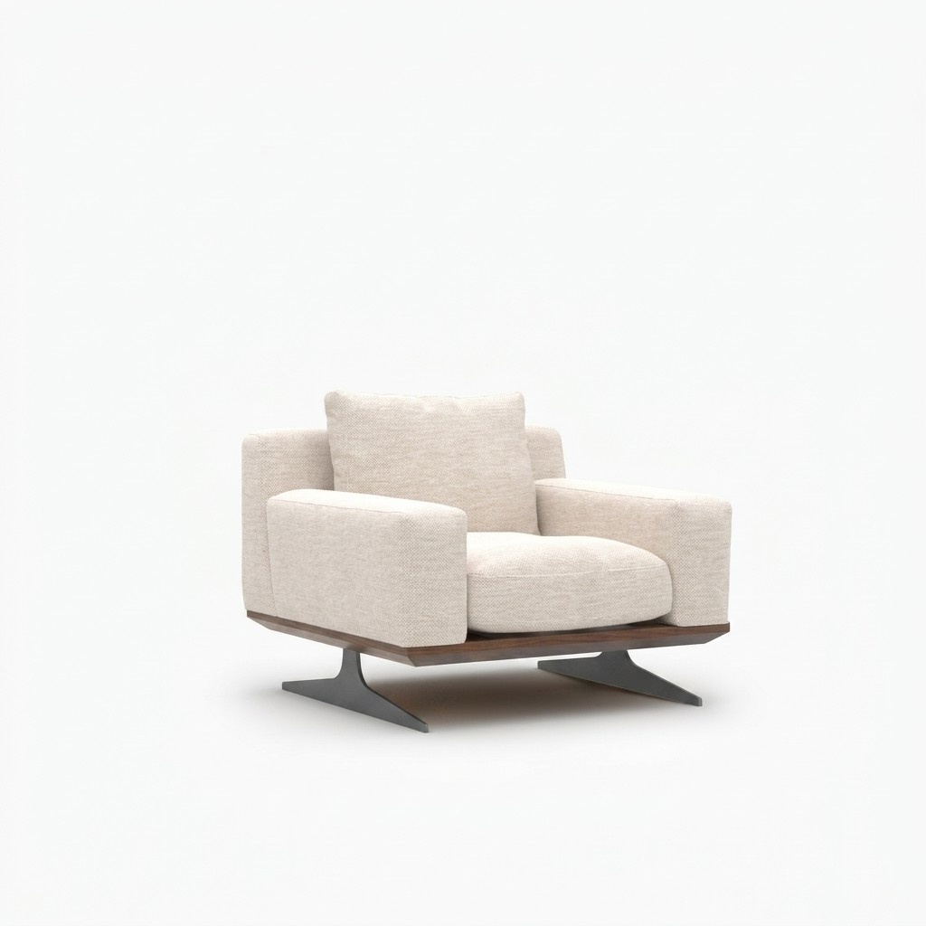 Wohnzimmermöbel Sessel Luxus PolsterSitz Modern Polstermöbel Design Einrichtung